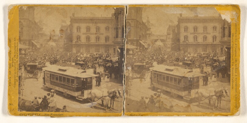 Montgomery Street, Corner of Market Street, San Francisco, Fourth of July