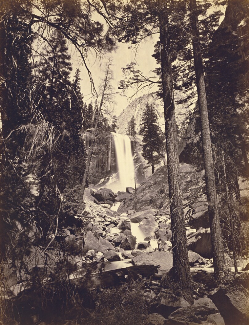 The Vernal Fall, 350 feet high. Yo-semite Valley, Mariposa County, Cal.