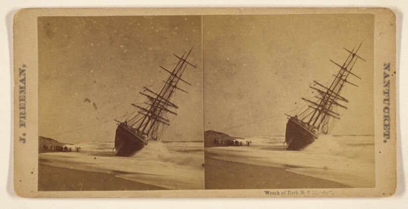 Wreck of Bark W F Marshall.