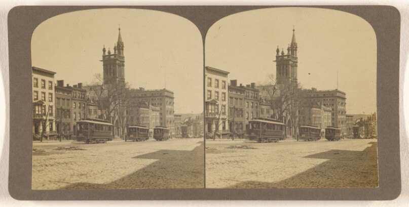 [Looking down State St., Albany, N.Y.]
