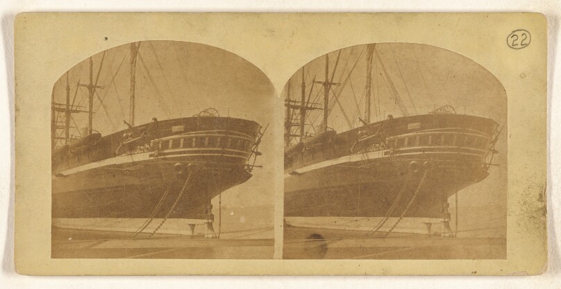 Steamship Great Eastern, Lying at the Dock foot of Hammond-Street, New-York.