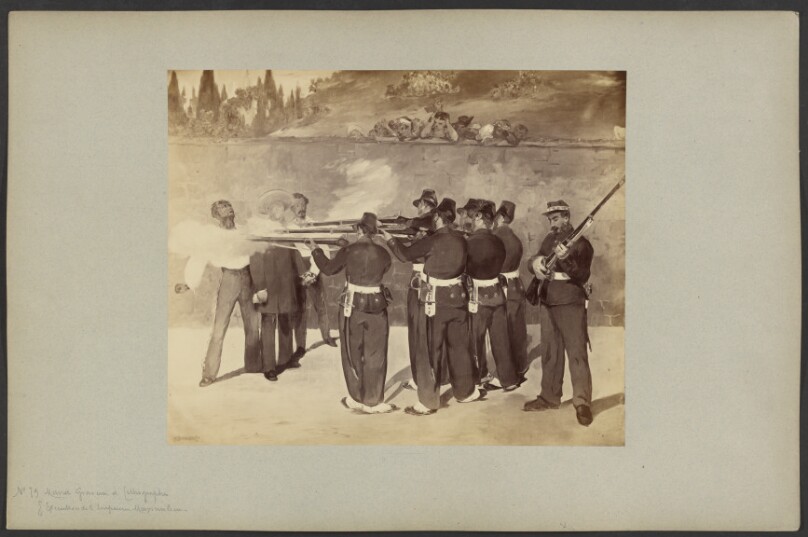 "L'Execution de l'Empereur Maximillian" par Manet