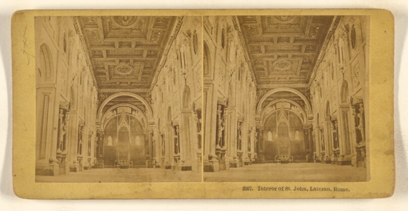 Interor [sic] of St. John, Lateran, Rome.