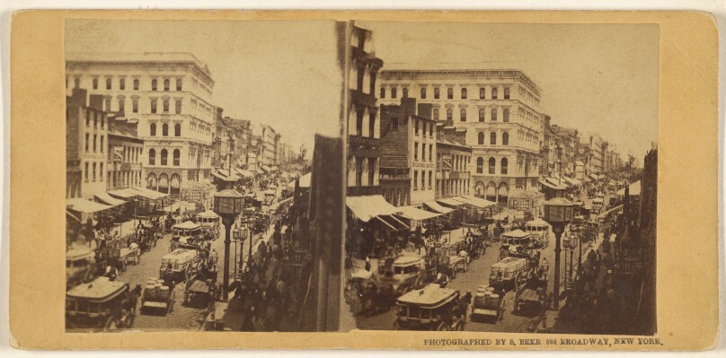 [View down Broadway, New York City]