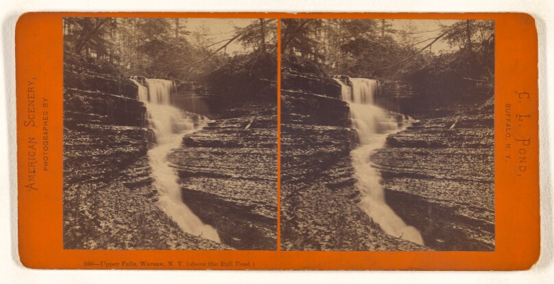 Upper Falls, Warsaw, N.Y. (above the Rail Road.)