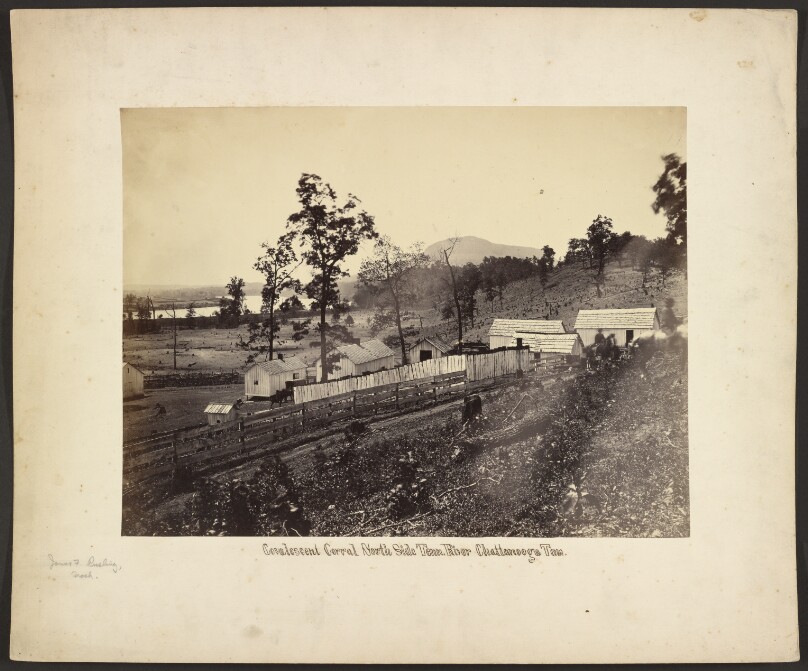 [Convalescent Corral, North Side Tennessee River, Chattanooga, Tennessee]