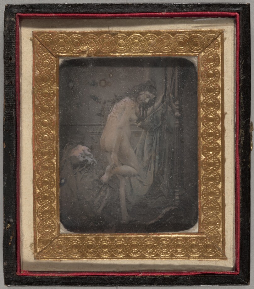 [Standing Female Nude Touching Her Ankle]