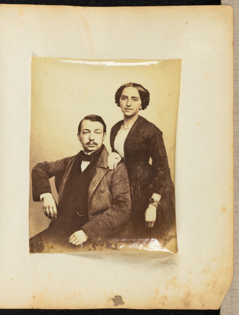[Portrait of man and woman]