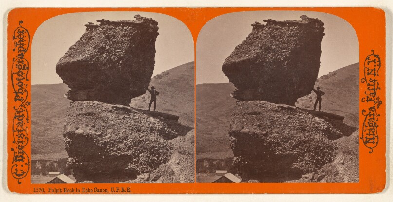 Pulpit Rock in Echo Canon, U.P.R.R.