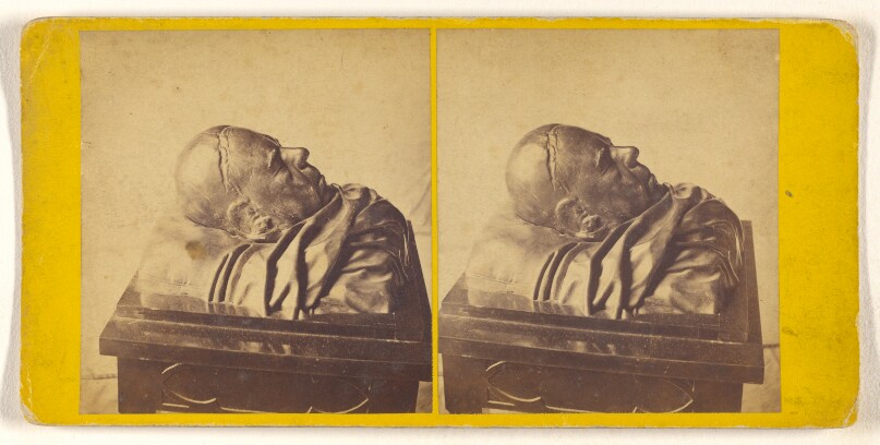 Abbotsford - Bronze Cast of the Head of Sir Walter Scott after Death.