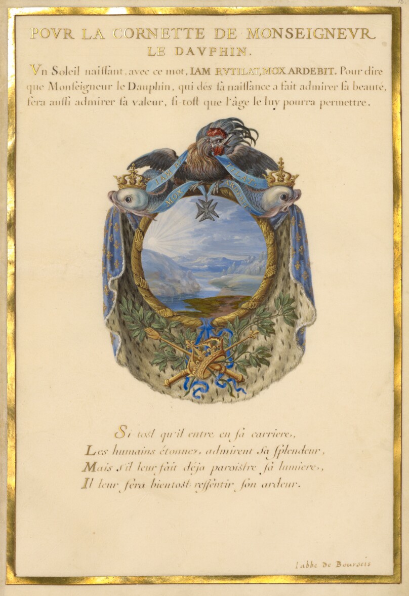 Escutcheon with a Landscape