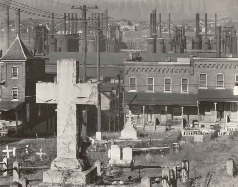 Graveyard, Houses and Steel Mill, Bethlehem, Pennsylvania