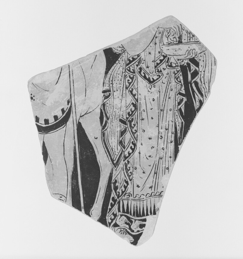 Apulian Red-Figure Hydria or Pelike Fragment