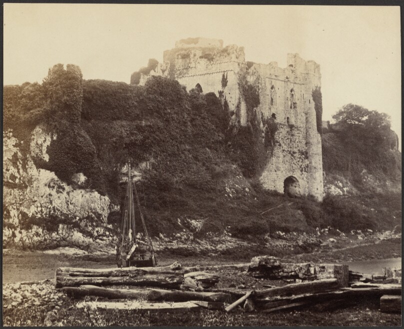 [View of a Castle from across a River]