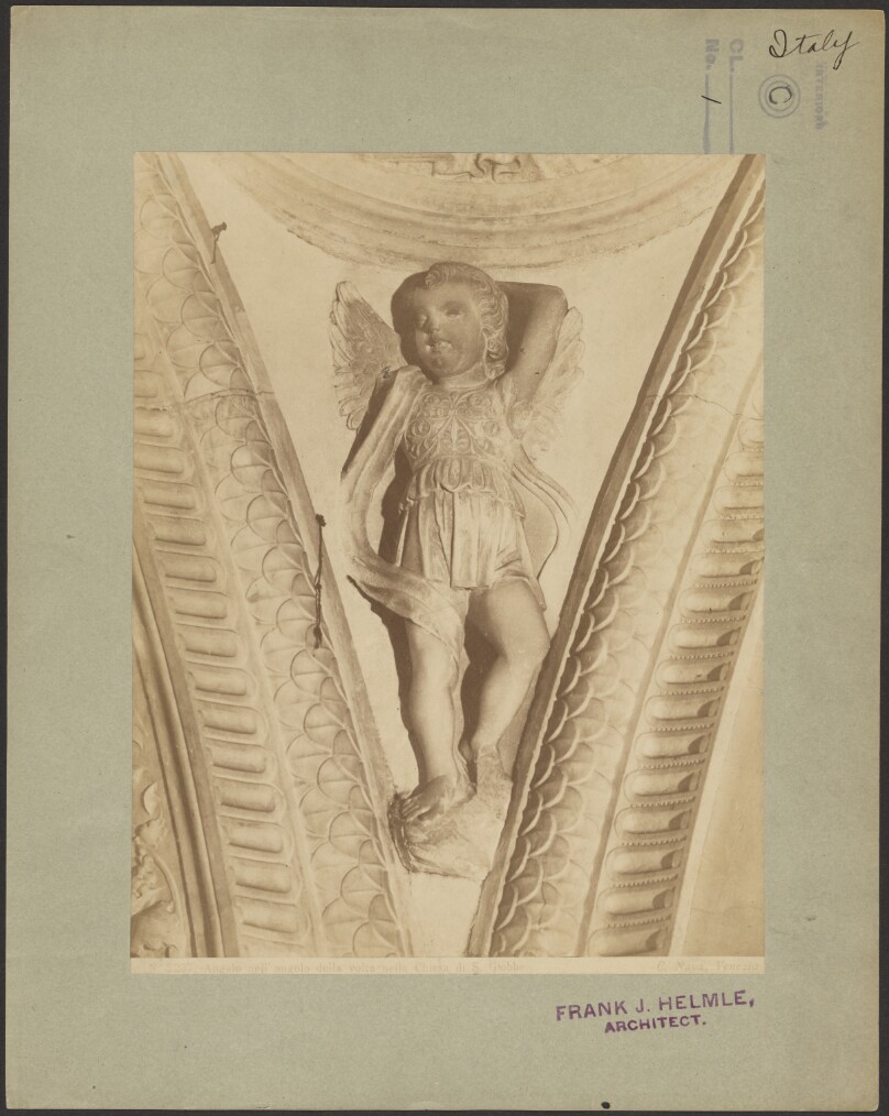 Angel in the corner of the vault in the Church of St. Job
