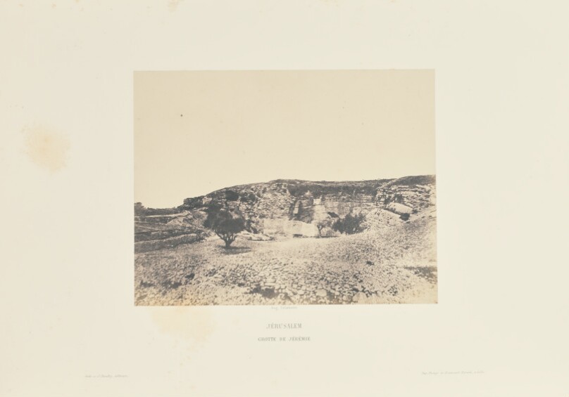 Jérusalem. Grotte de Jérémie