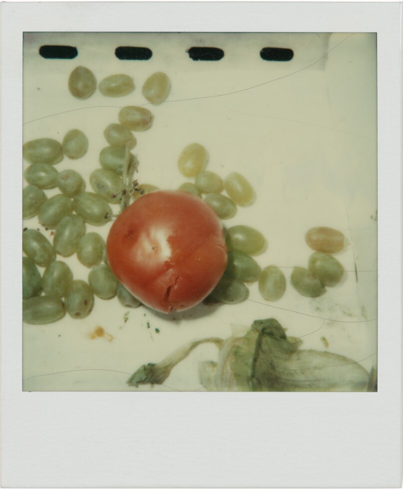 Untitled (Grapes and Tangerine Closeup, Boston, MA)