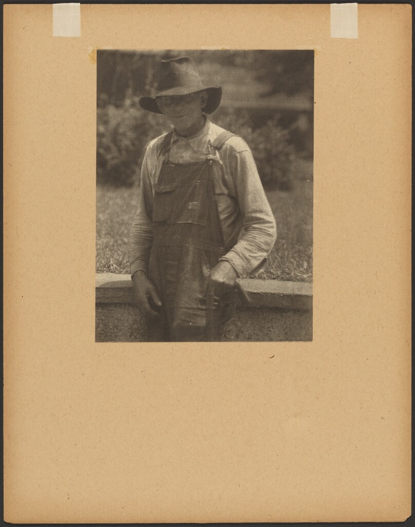 Man in Hat and Overall / Mr. Eversole, Hazard, KY
