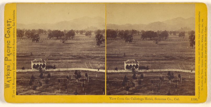 View from the Calistoga Hotel, Sonoma Co., Cal. (#1590)