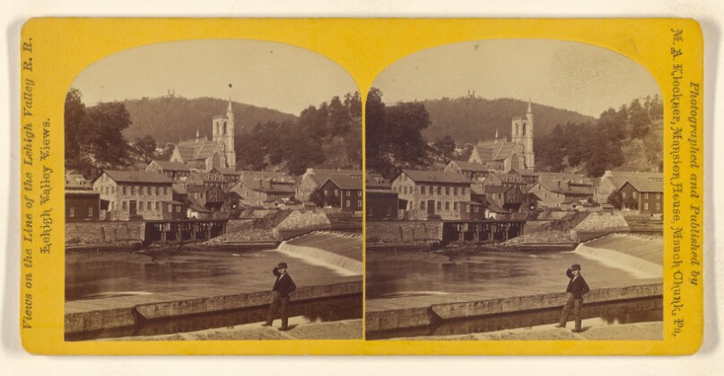 Mount Pisgah from Lehigh Valley Depot. [Mauch Chunk, Penna.]