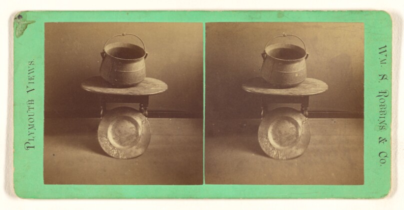 Pot and Platter which belonged to Myles Standish.