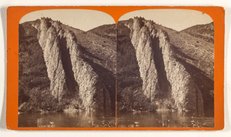 Devil's Slide and U.P.R.R. Track, Weber Canyon.