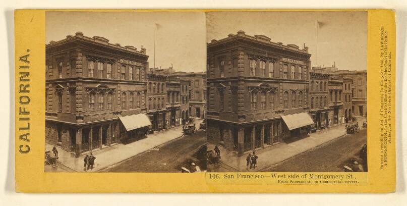 San Francisco - West side of Montgomery St., From Sacramento to Commercial streets.