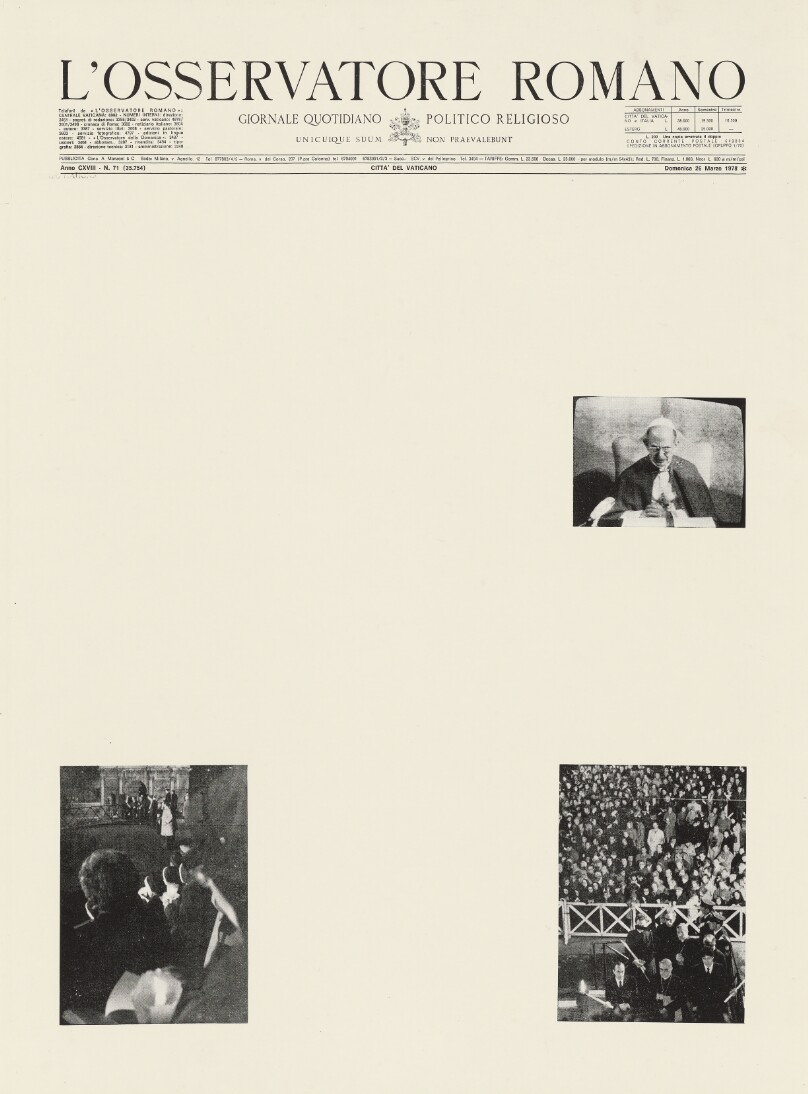Osservatore Romano, March 17 - May 10, 1978 (Detail)