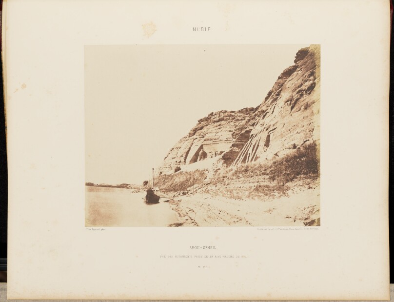 Abou-Sembil. Vue de Monuments Prise de la Rive Gauche du Nil