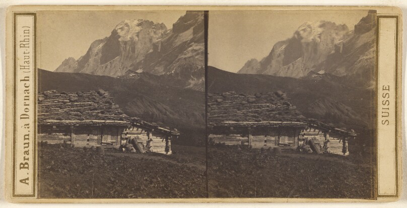 Oberland Bernois. Le Wellhorn (9840'), vue prise des chalets de la Grindelalp.