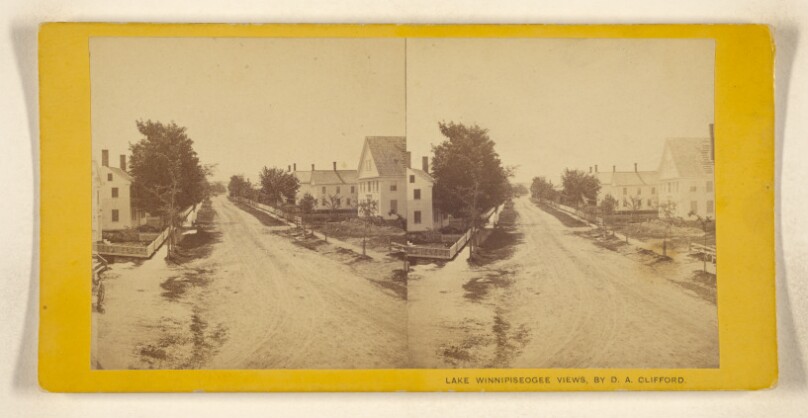 [Town at or near Lake Winnipiseogee]