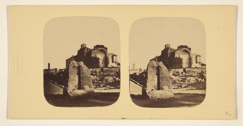 [Ruines des Temple de Venus en Rome.]