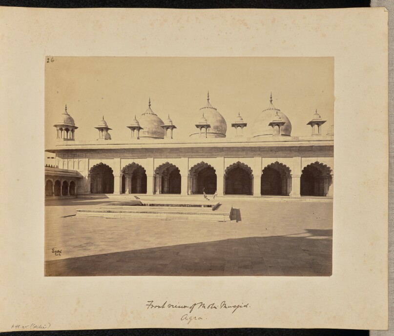 Front View of Moti Musjid. Agra