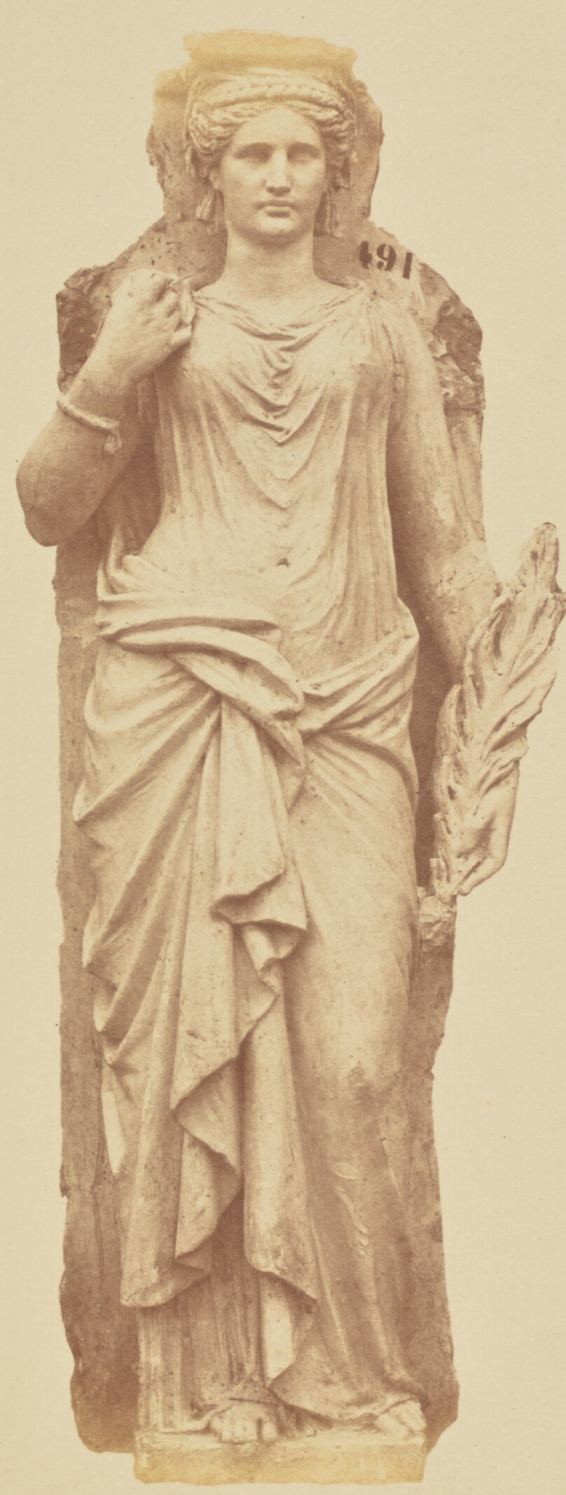 [Caryatid by François Jouffroy, Decoration of the Louvre, Paris]