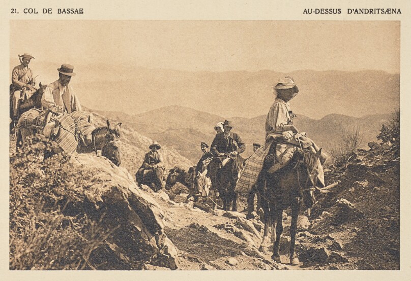 Col de Bassæ. Au-dessus d'Andritsæna