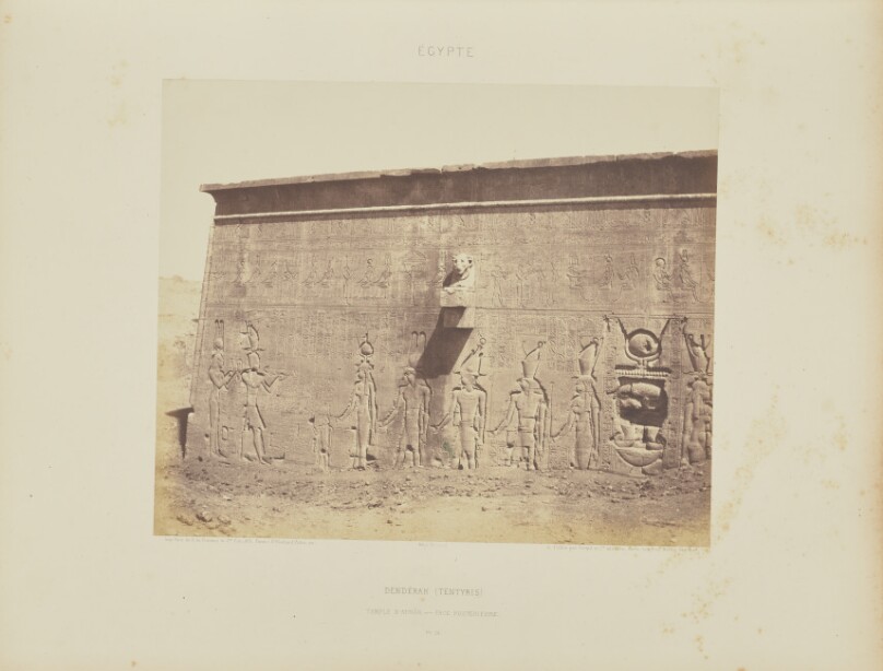 Dendérah (Tentyris). Temple d'Athôr - Face Postérieure
