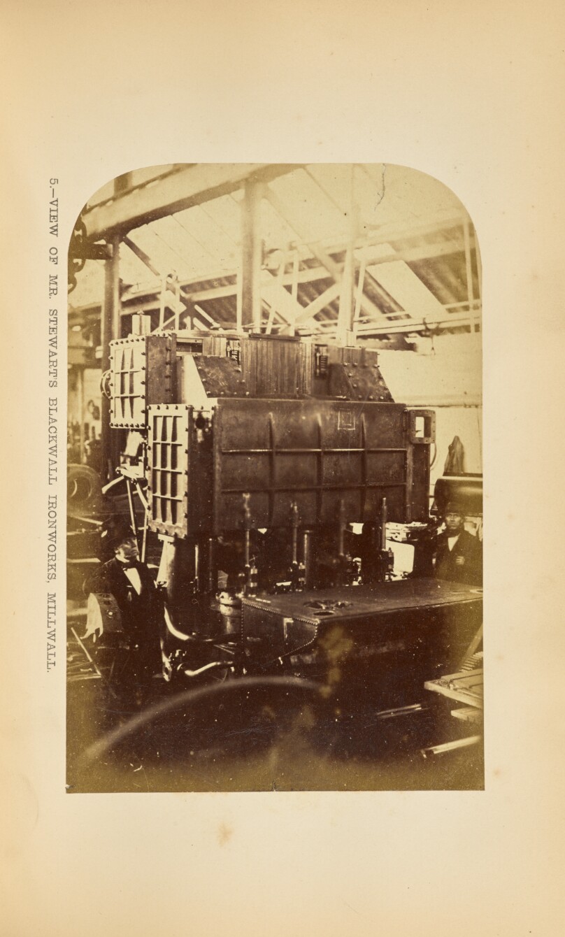 Mr. John Stewart's Blackwall Ironworks, Millwall: Exterior View