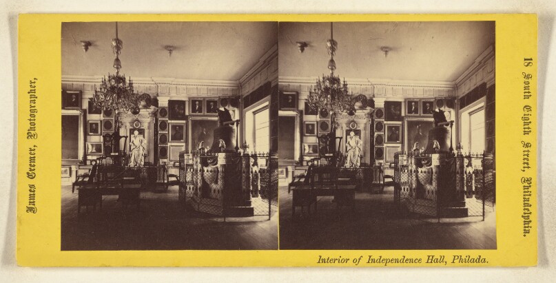 Interior of Independence Hall, Philada.