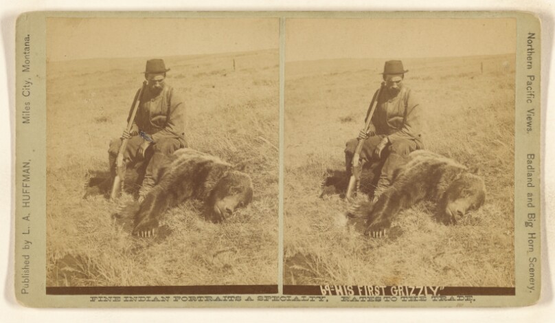 "His First Grizzly."
