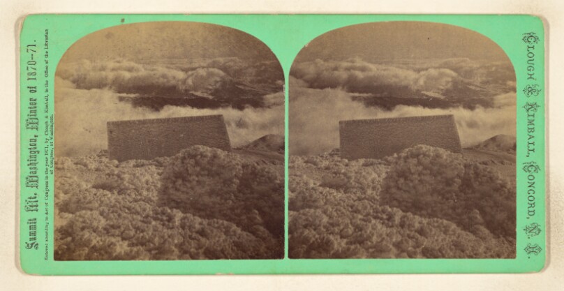 East, Above the Clouds (Glen Stable). [Mt. Washington, N.H.]