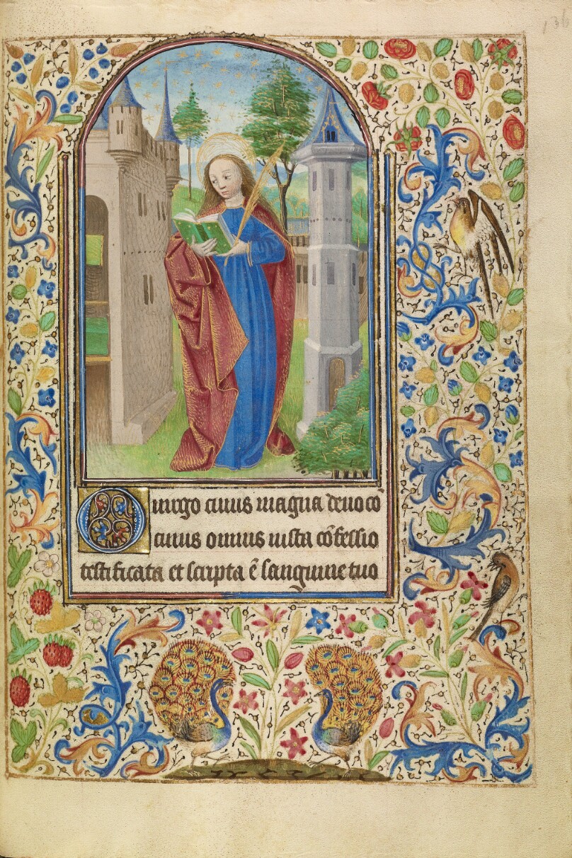 Saint Barbara with a Book and a Martyr's Palm before a Tower