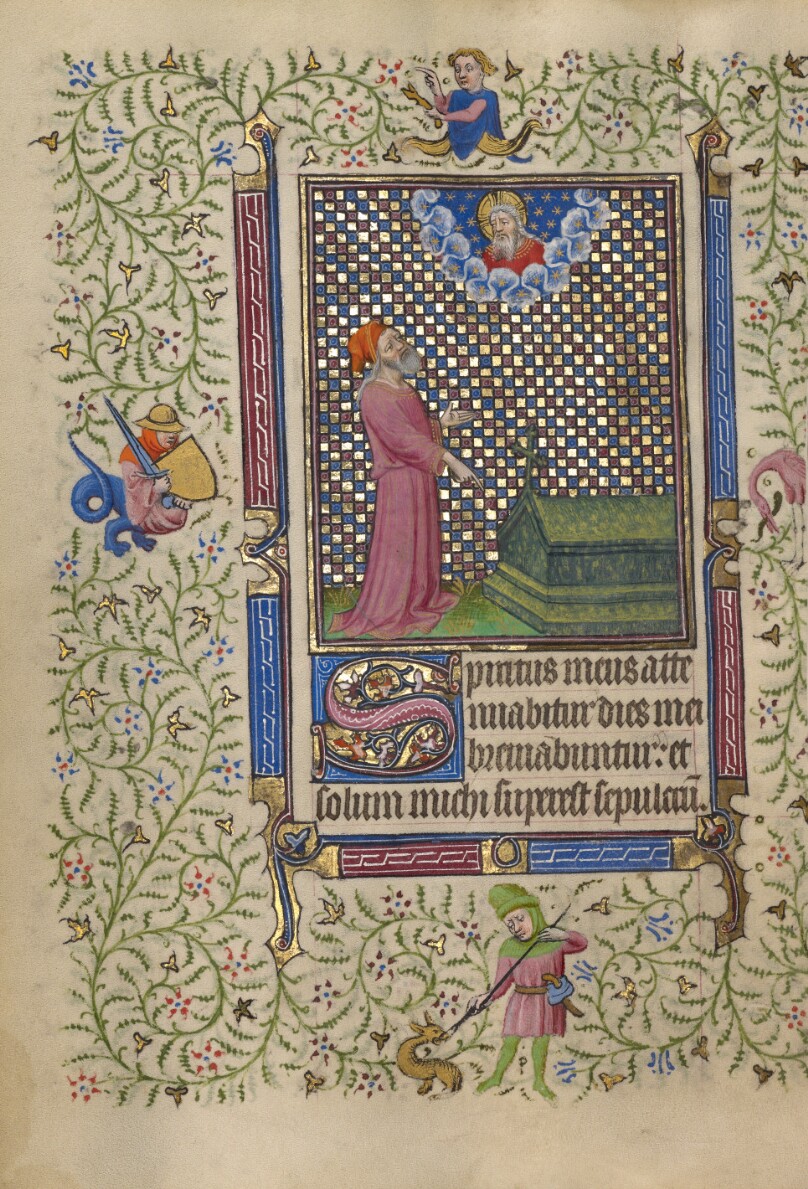 Job Pointing to a Grave