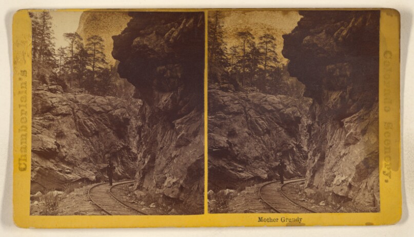 Mother Grundy. [Grand Canyon of Clear Creek, Colorado Central Railroad]