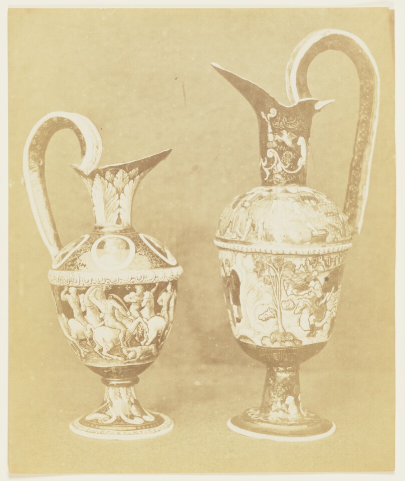 [Two ewers]