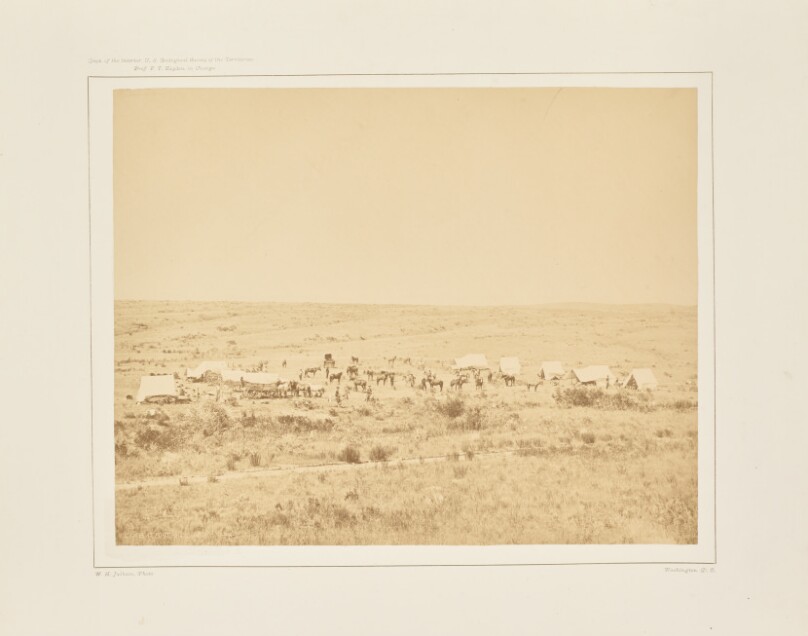 Camp of the Snake River Division at Fort Hall, Idaho