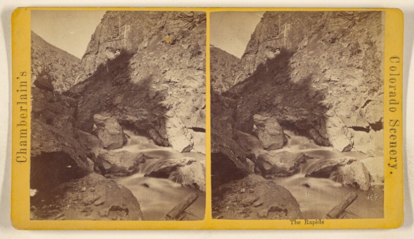 The Rapids. [Grand Canyon of Clear Creek, Colorado Central Railroad]