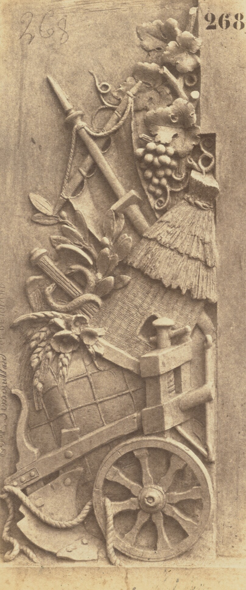 ["L'Agriculture et le Commerce", Sculpture by Joseph-Félix Simouillard and Eustache Bernard, Decoration of the Louvre, Paris]
