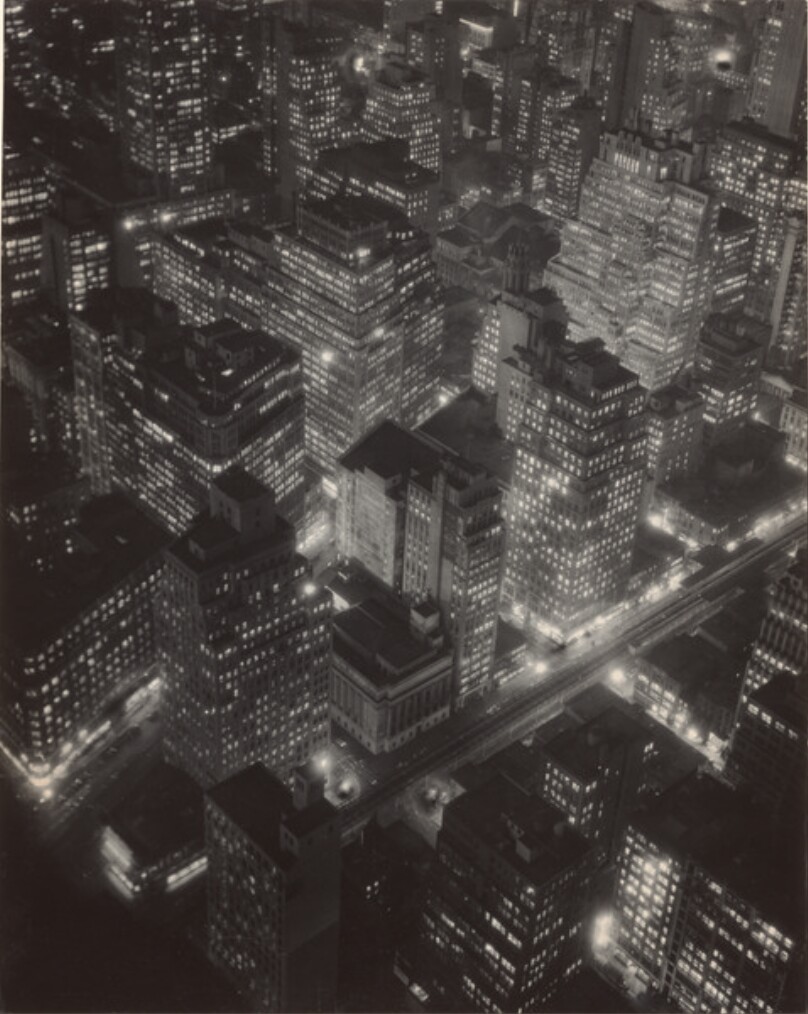 [The West Side, Looking North from the Upper 30s / Nightview]