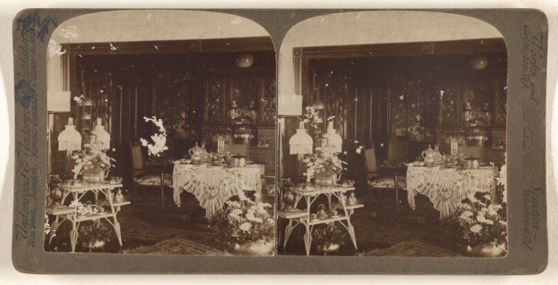 [Interior of a dining room]