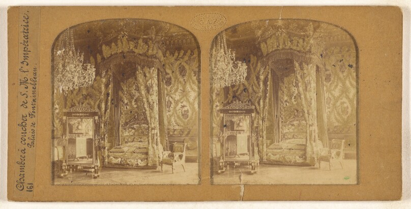 Chambre a coucher de S.M. l'Imperatrice. Palais Fontainebleau.